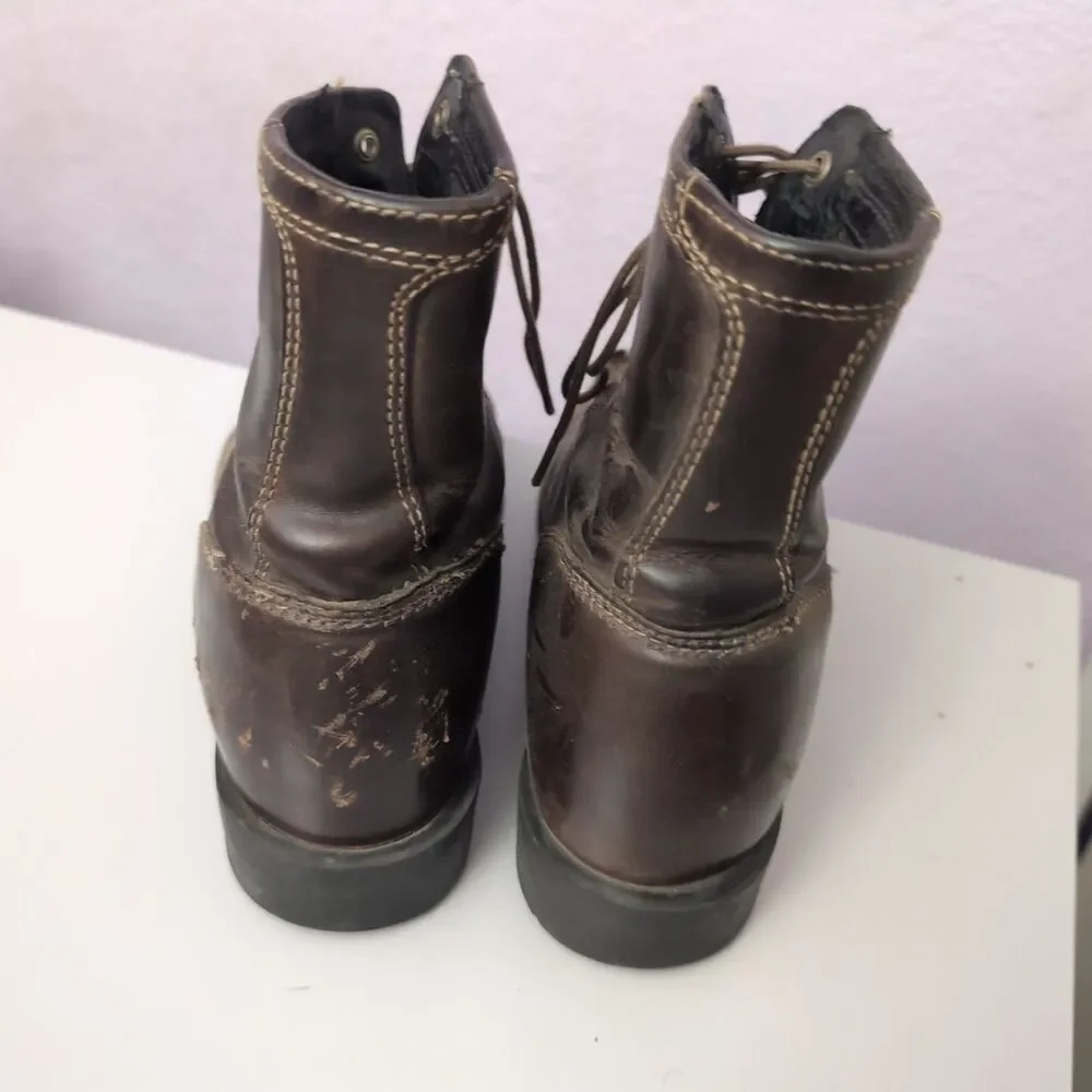 Ariat Heritage Lacer Boots mens 8.5 Distressed Brown Leather Ariat Heritage Boot